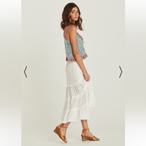 NWT Arnhem Lover Midi Skirt in White Shell size Australian 10 or Medium - Picture 3 of 8